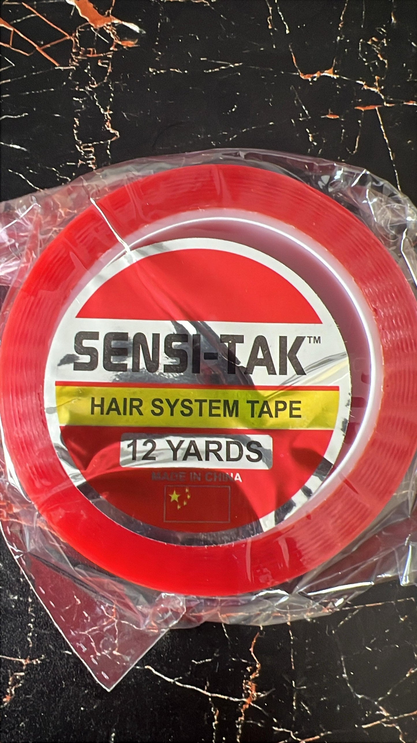 Sensi-Tak Red Tape 3/4 inches x 12 Yard Roll (36 Feet)