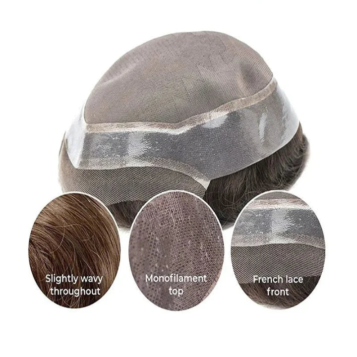 French Lace With Monofilament Hair Unit