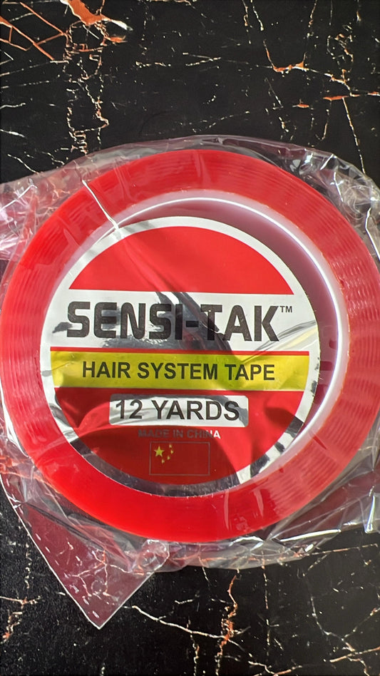 Sensi-Tak Red Tape 3/4 inches x 12 Yard Roll (36 Feet)
