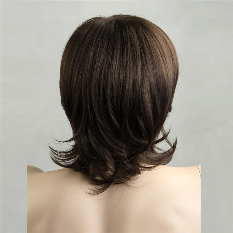 Men fluffy long hair wig